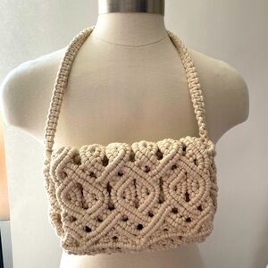 Zara Macrame Shoulder Bag